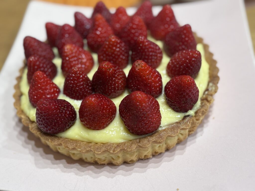 子供の誕生日に作った手作りいちごタルト